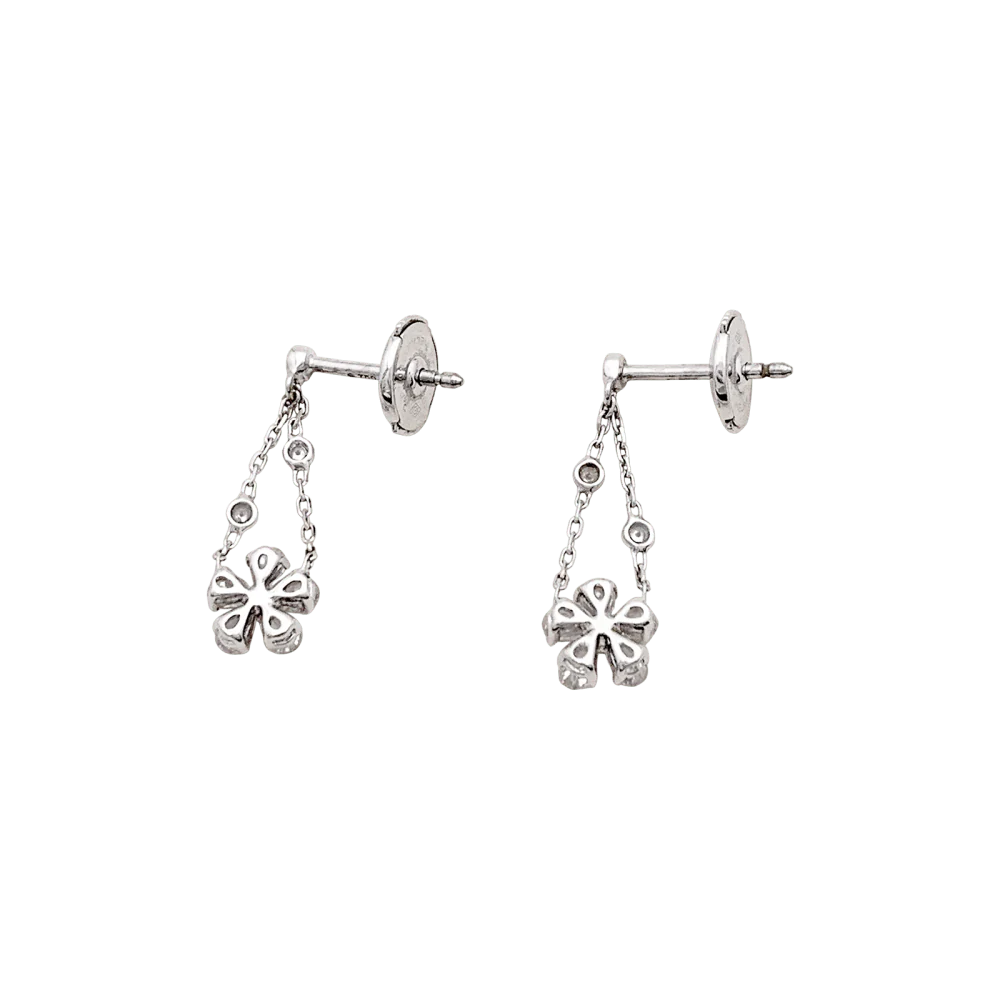 Boucles d'oreilles Messika , "Spring" or blanc, diamants. - Image 5