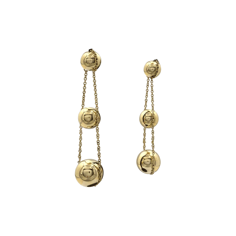 Boucles d'oreilles Tiffany & Co., "HardWear Drop Ball", or jaune. - Image 4