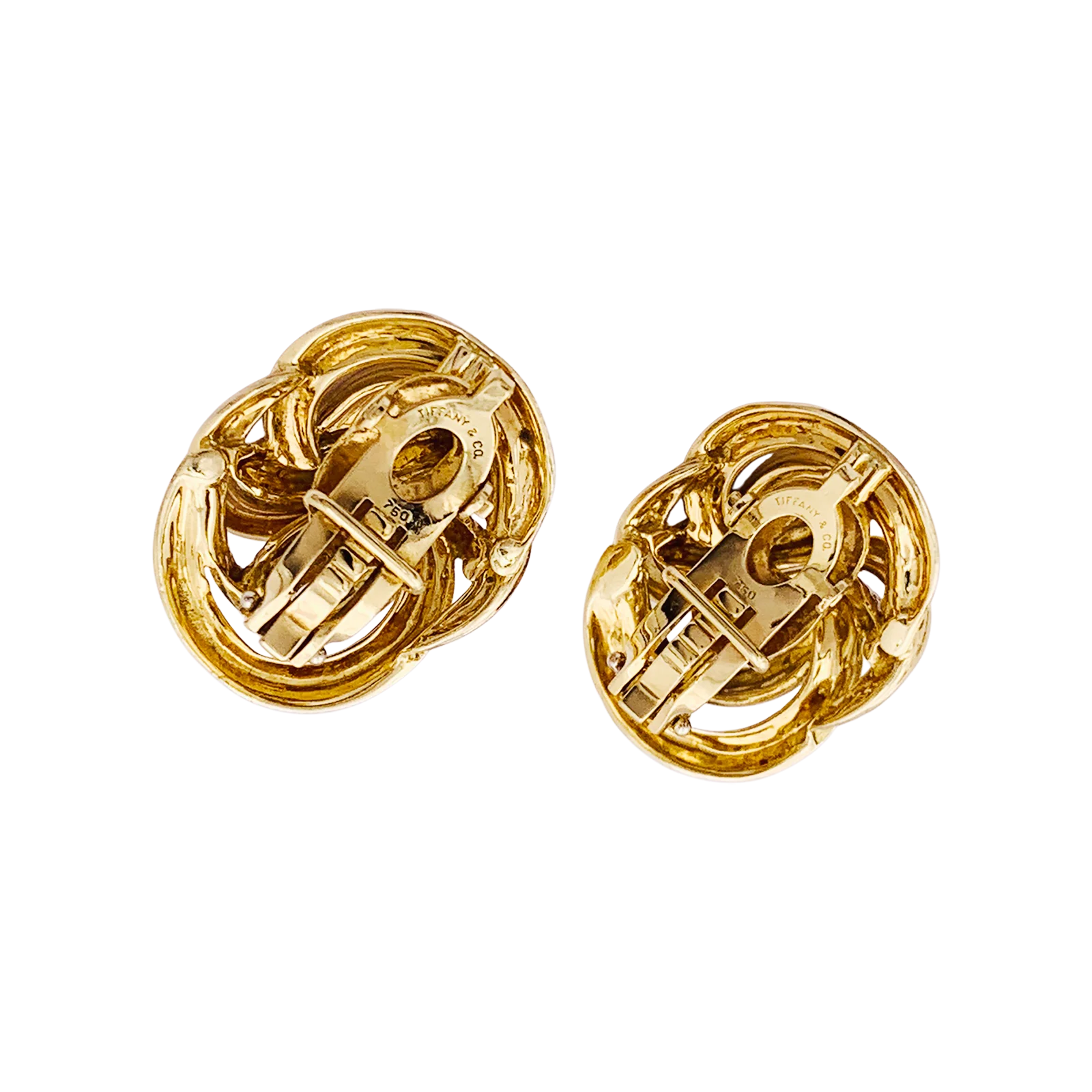 Boucles d'oreilles TIFFANY & CO, or jaune. - Image 3