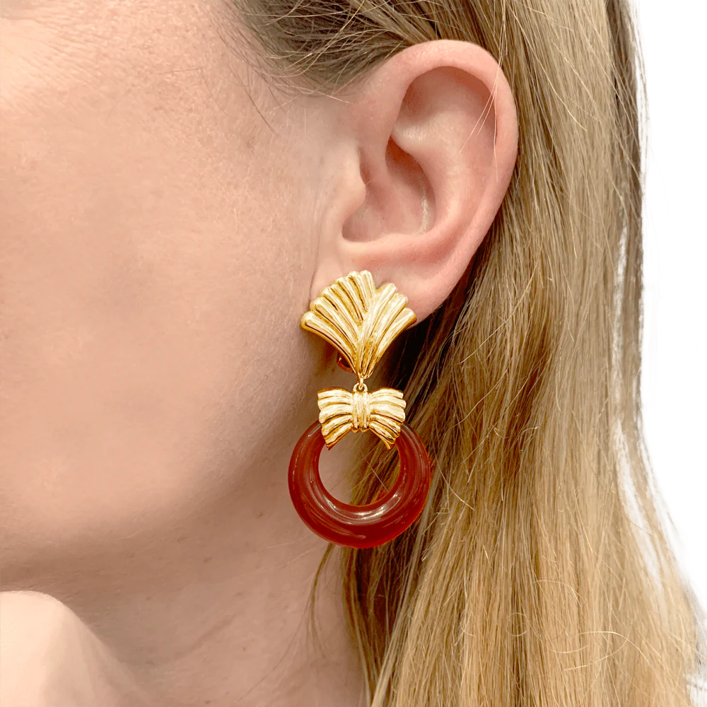 Boucles d'oreilles transformables Van Cleef & Arpels, or jaune, pierres de couleur. - Image 10