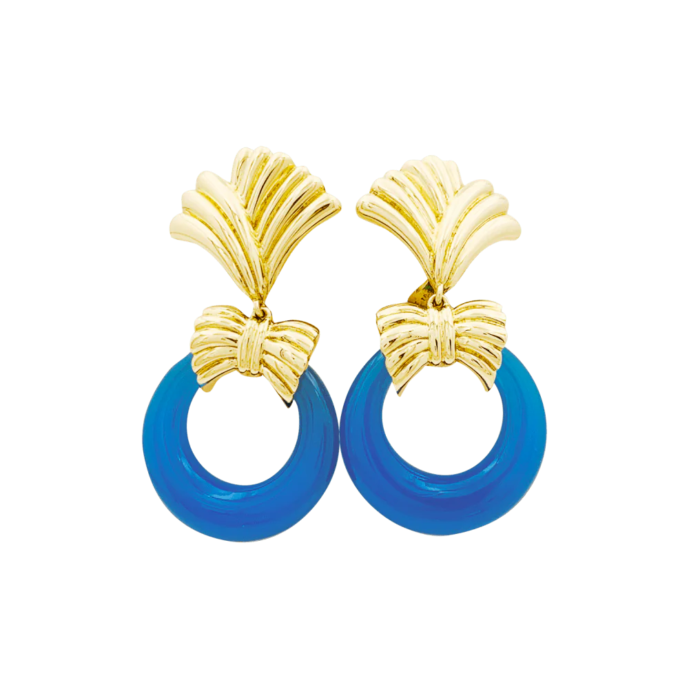 Boucles d'oreilles transformables Van Cleef & Arpels, or jaune, pierres de couleur. - Image 5