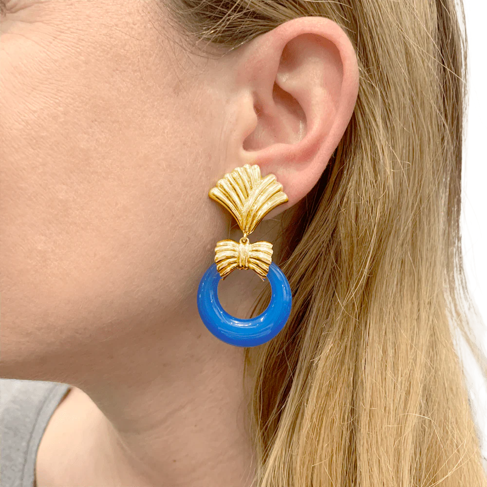 Boucles d'oreilles transformables Van Cleef & Arpels, or jaune, pierres de couleur. - Image 9