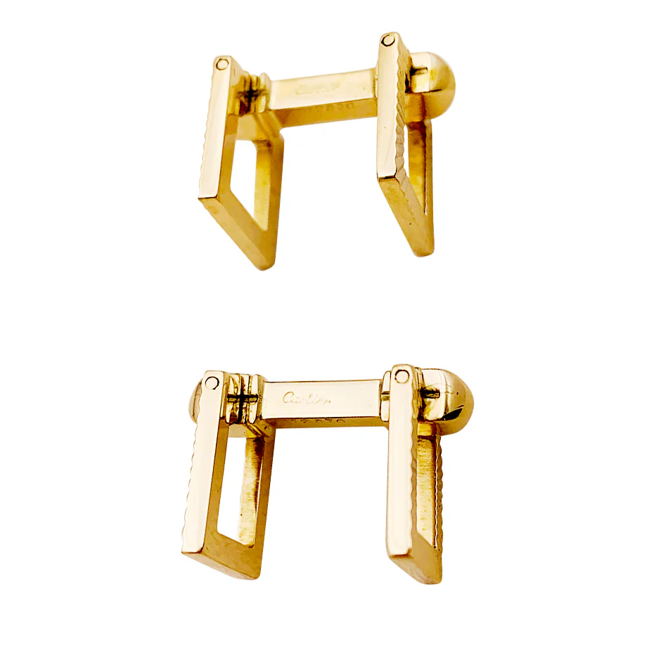 Boutons de manchette Cartier, or jaune. - Image 3