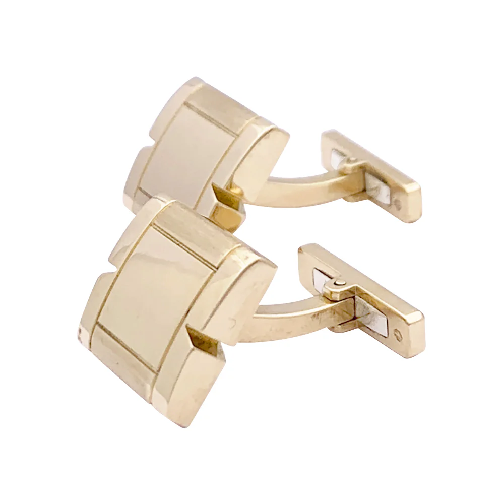 Boutons de manchette Cartier "Tank française", or jaune. - Image 4