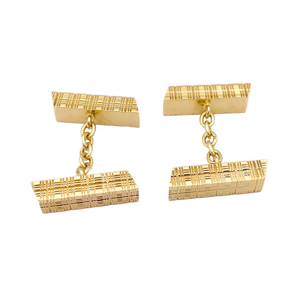 Boutons de manchette Hermès, or jaune. - Image 4