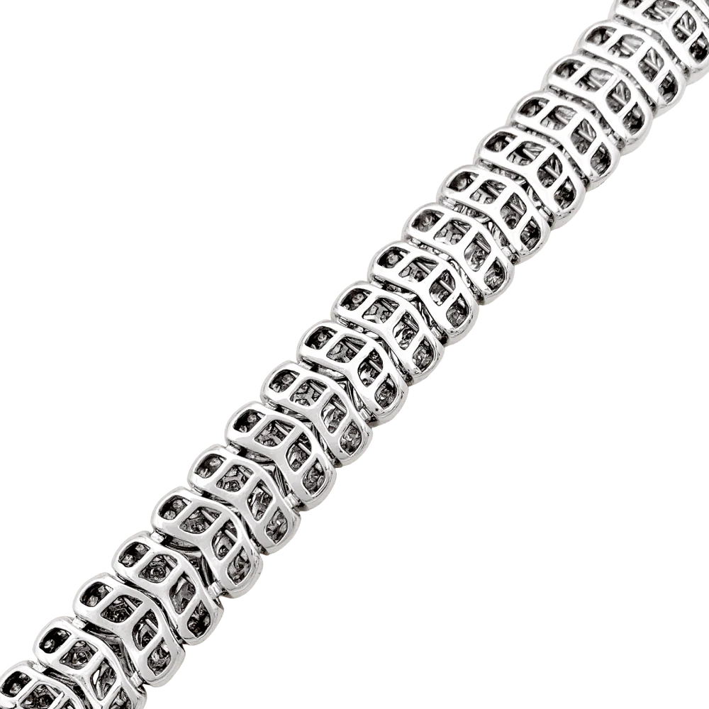 Bracelet Arfan, or blanc et diamants. - Image 6