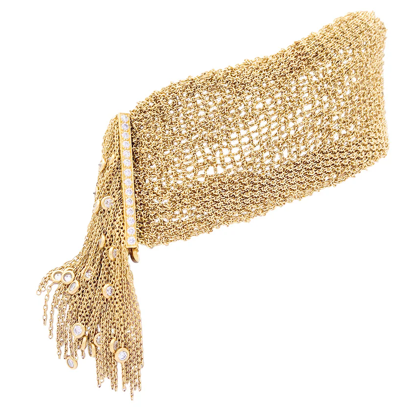 Bracelet Boucheron, "Delilah", or jaune, diamants. - Image 5