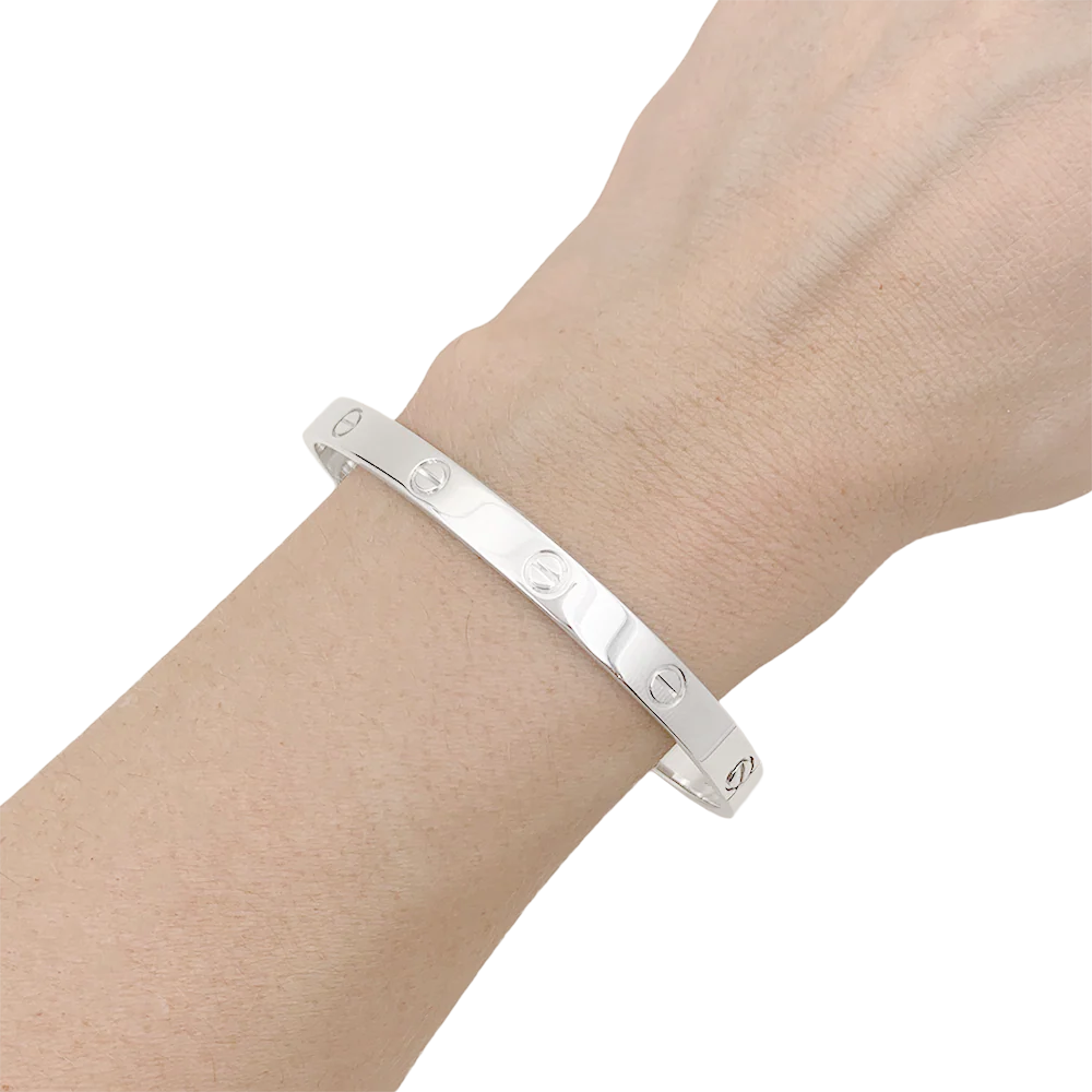 Bracelet Cartier "Love" or blanc. - Image 5