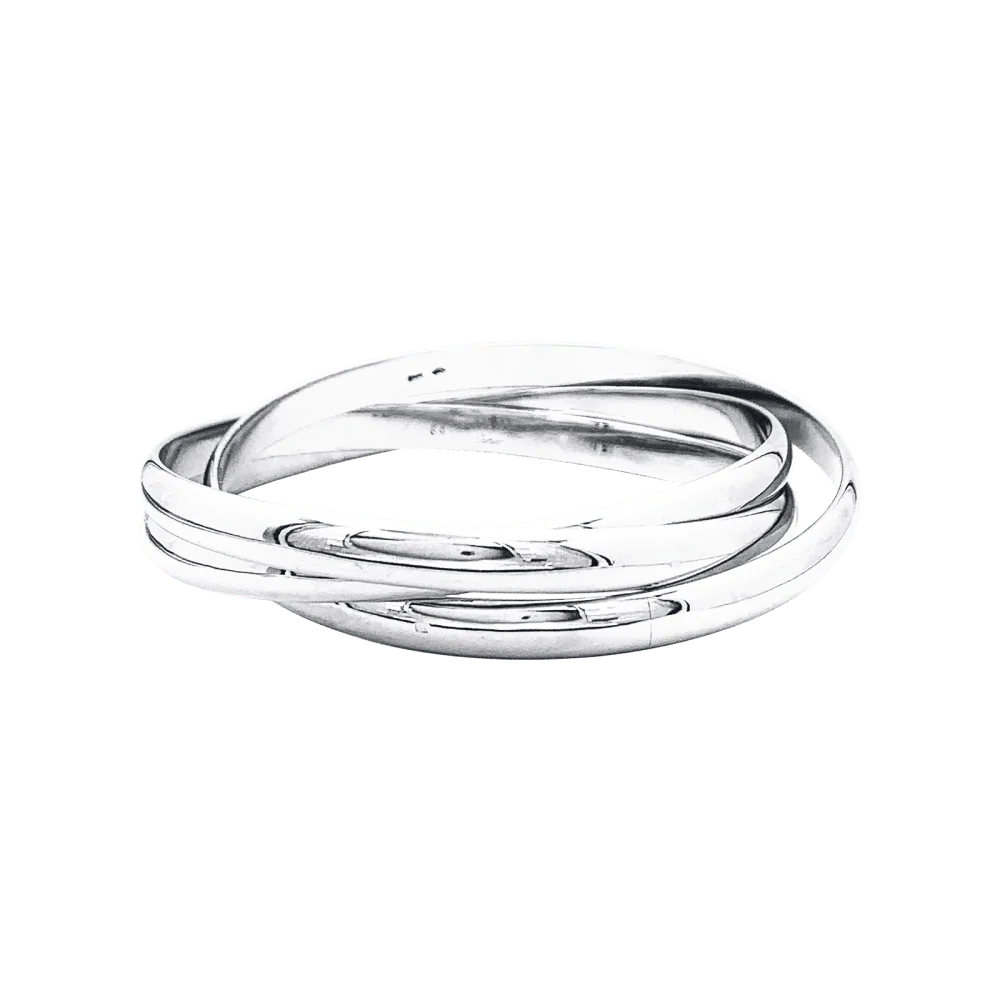 Bracelet Cartier, "Trinity", platine. - Image 3