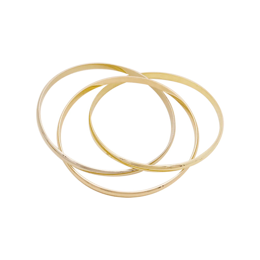 Bracelet Cartier, "Trinity", trois ors. - Image 2