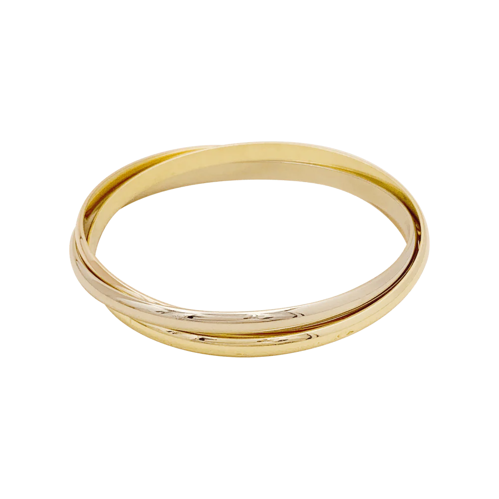 Bracelet Cartier, "Trinity", trois ors. - Image 3
