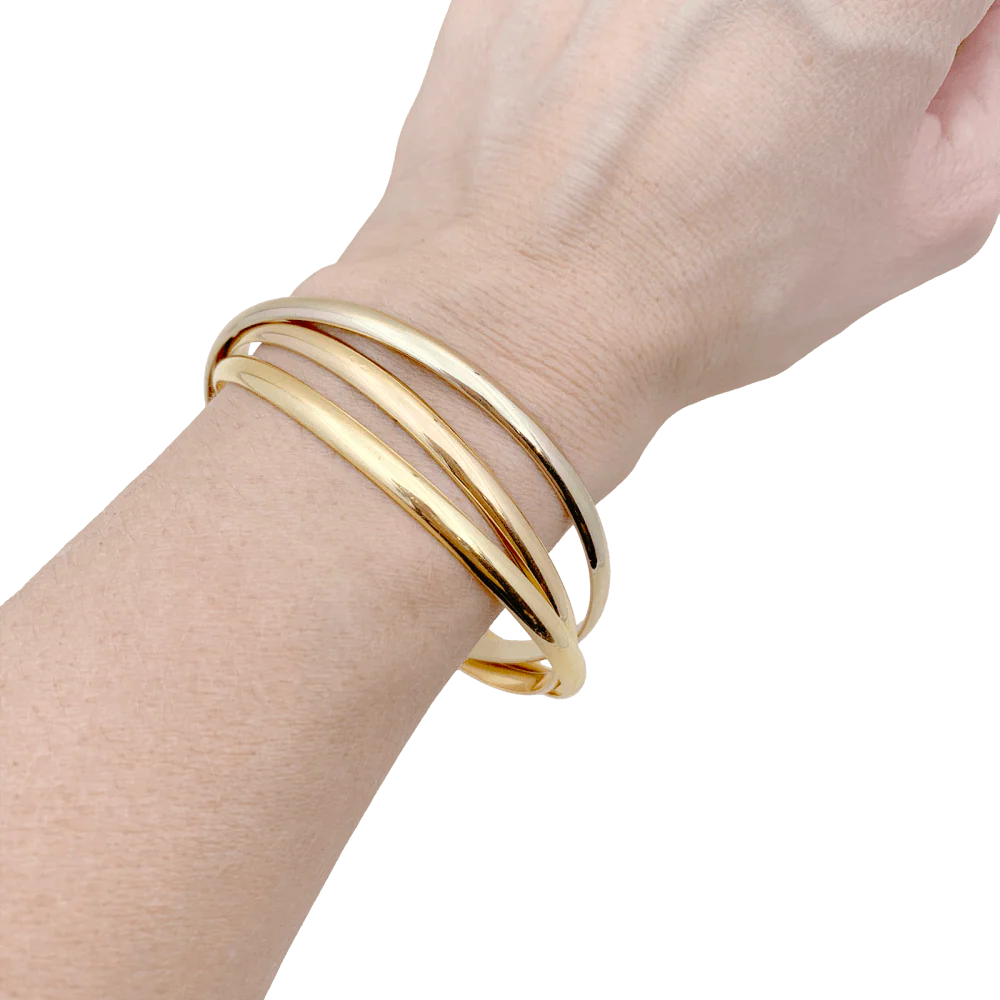 Bracelet Cartier, "Trinity", trois ors. - Image 7