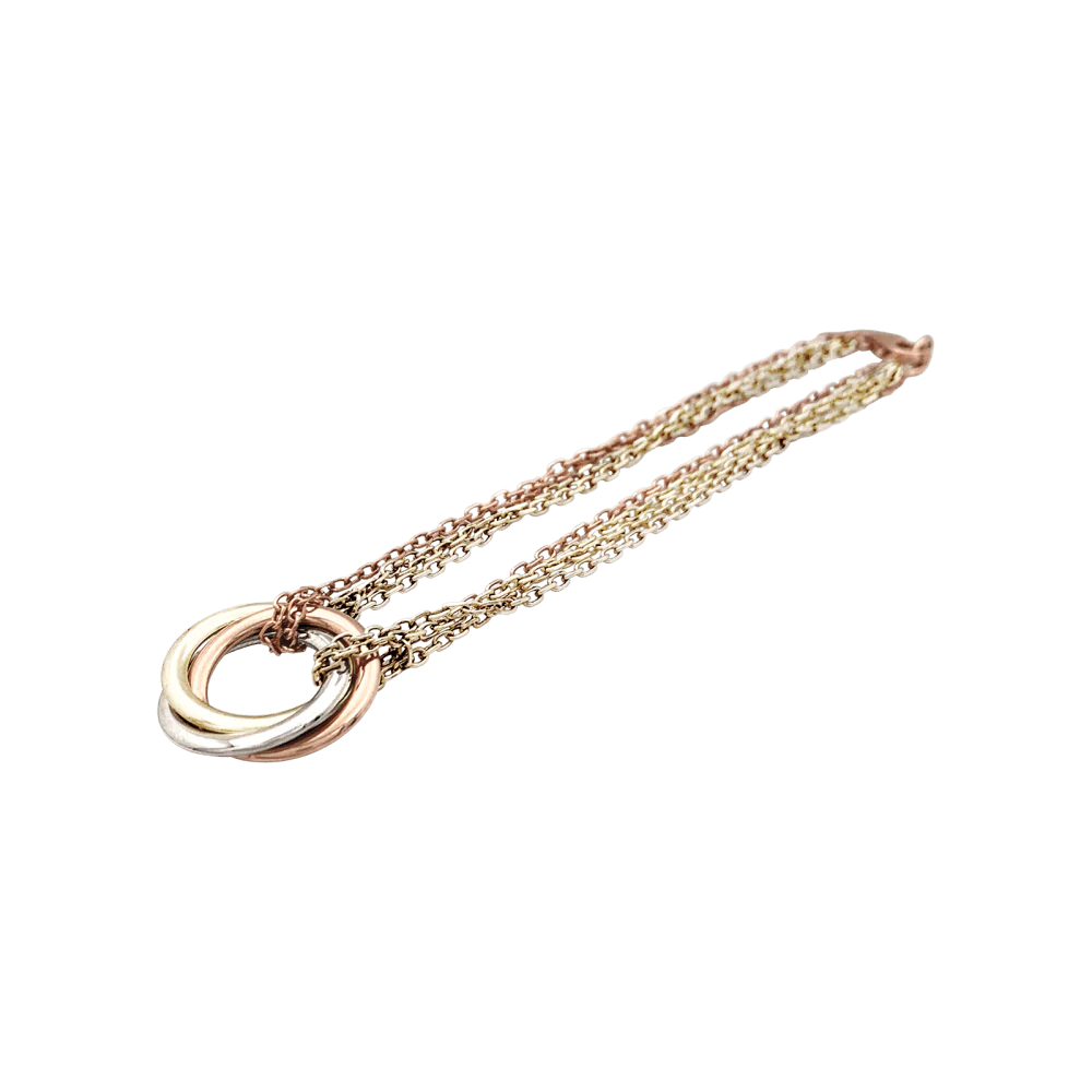 Bracelet Cartier "Trinity", trois tons d'or. - Image 2