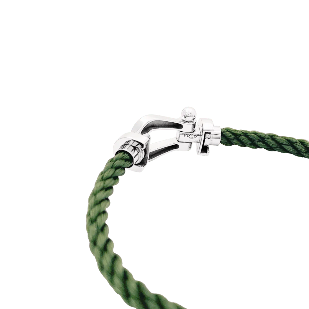 Bracelet Fred, "Force 10", or blanc, corderie. - Image 4