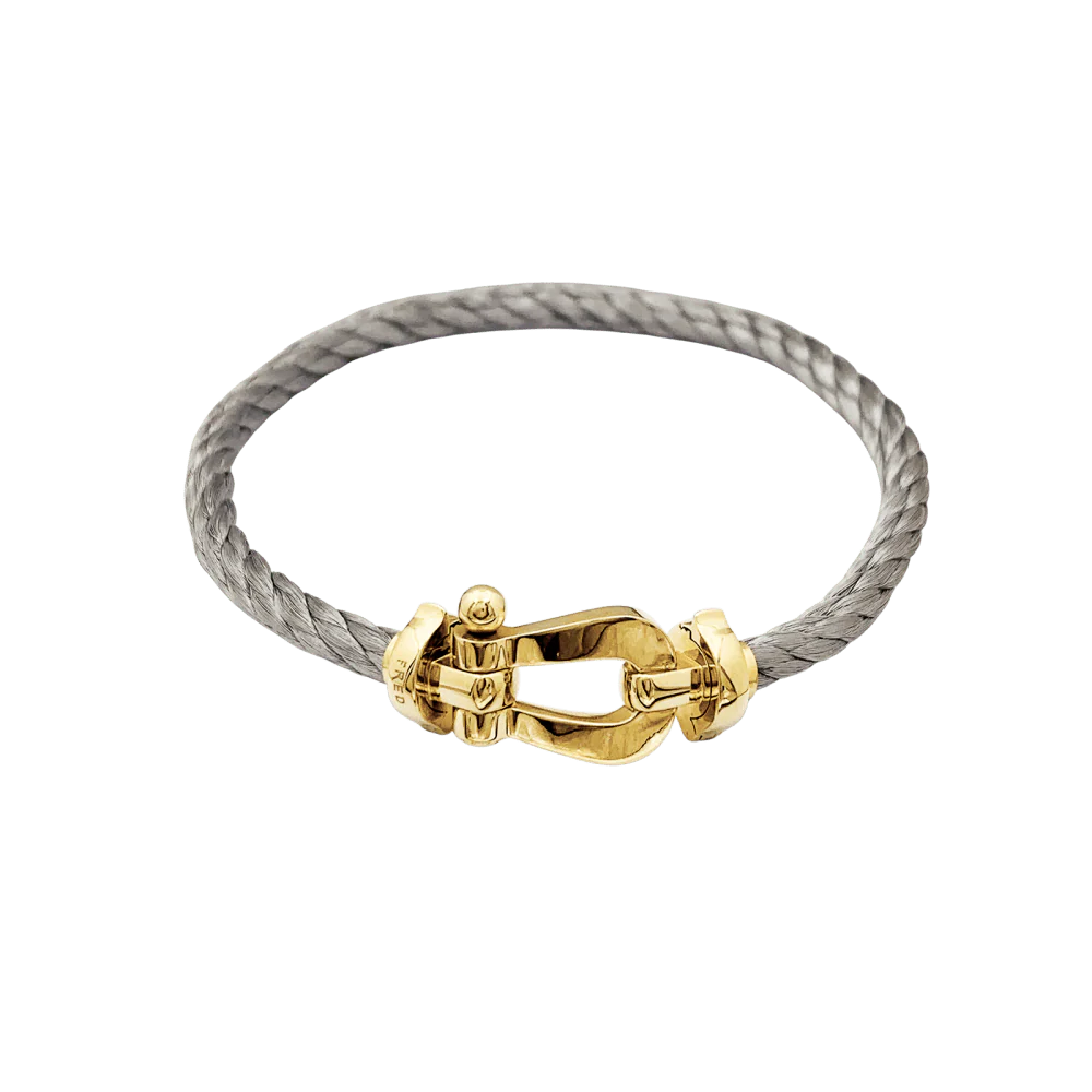 Bracelet Fred, "Force 10", or jaune, acier. - Image 2