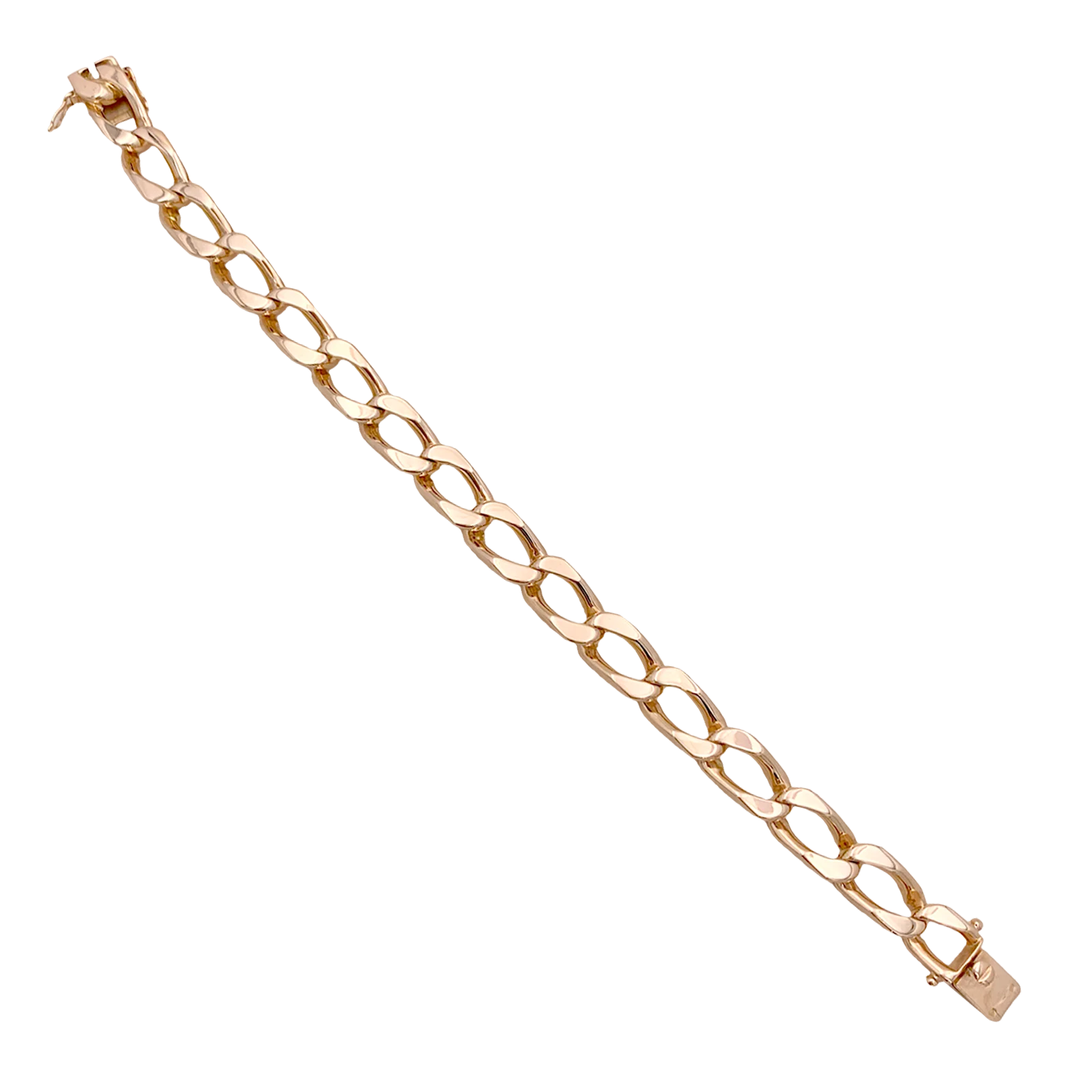 Bracelet gourmette or rose. - Image 2