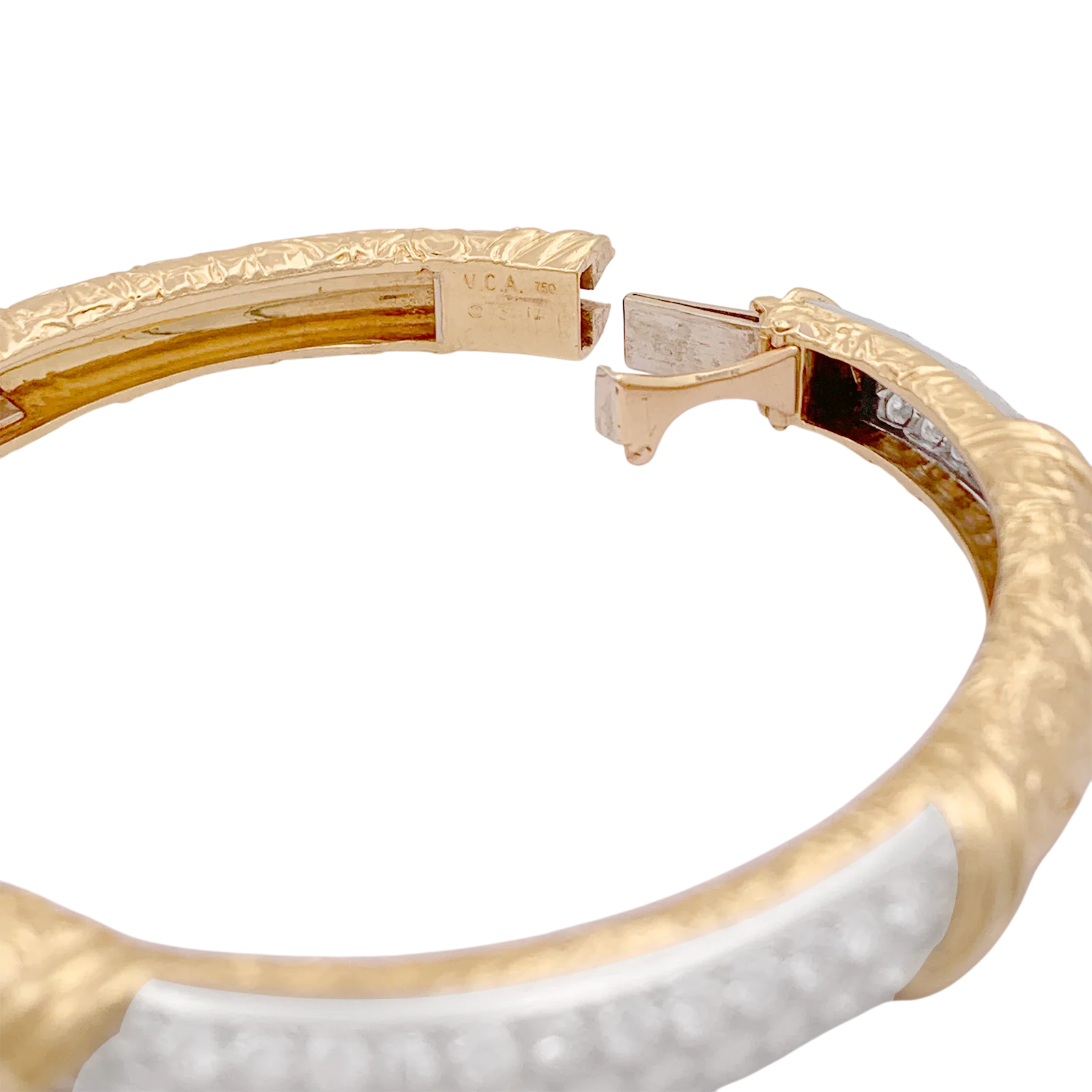 Bracelet jonc Van Cleef & Arpels, or jaune et diamants - Image 4