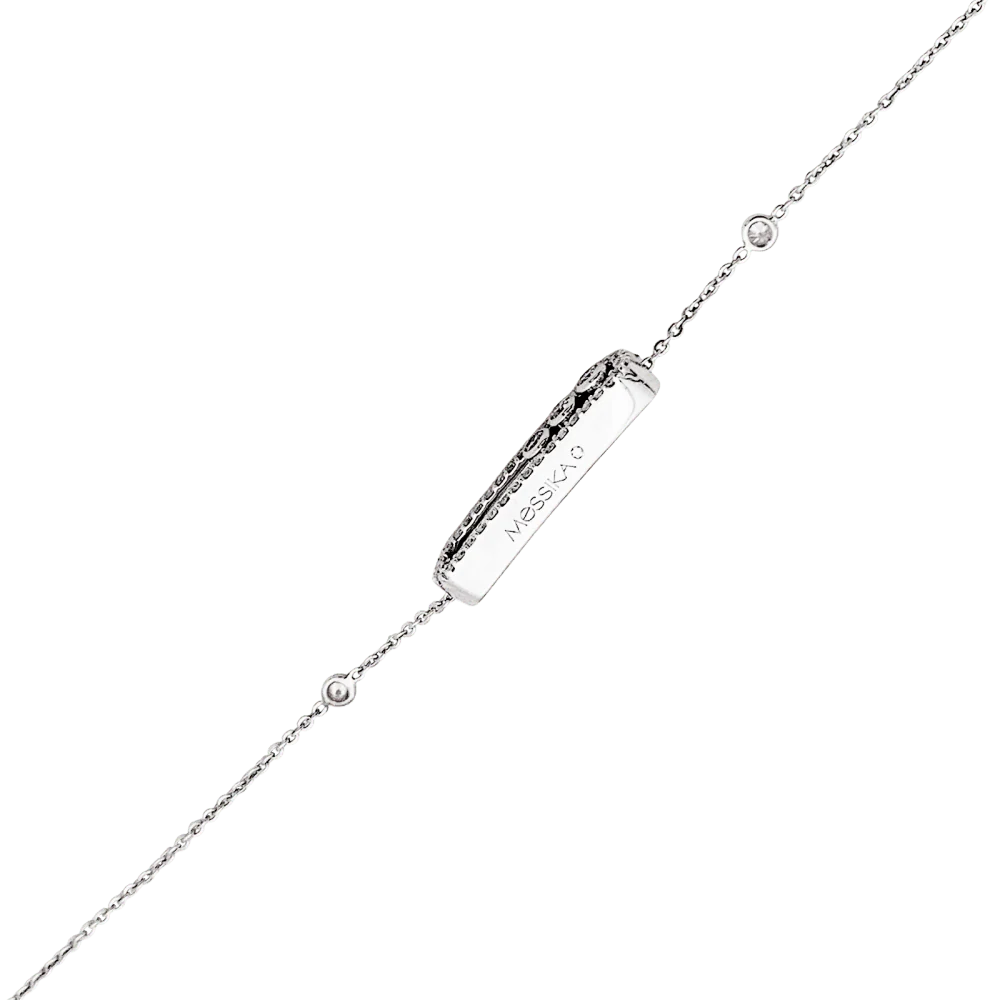 Bracelet Messika, "Baby Move Pavé", or blanc et diamants. - Image 4