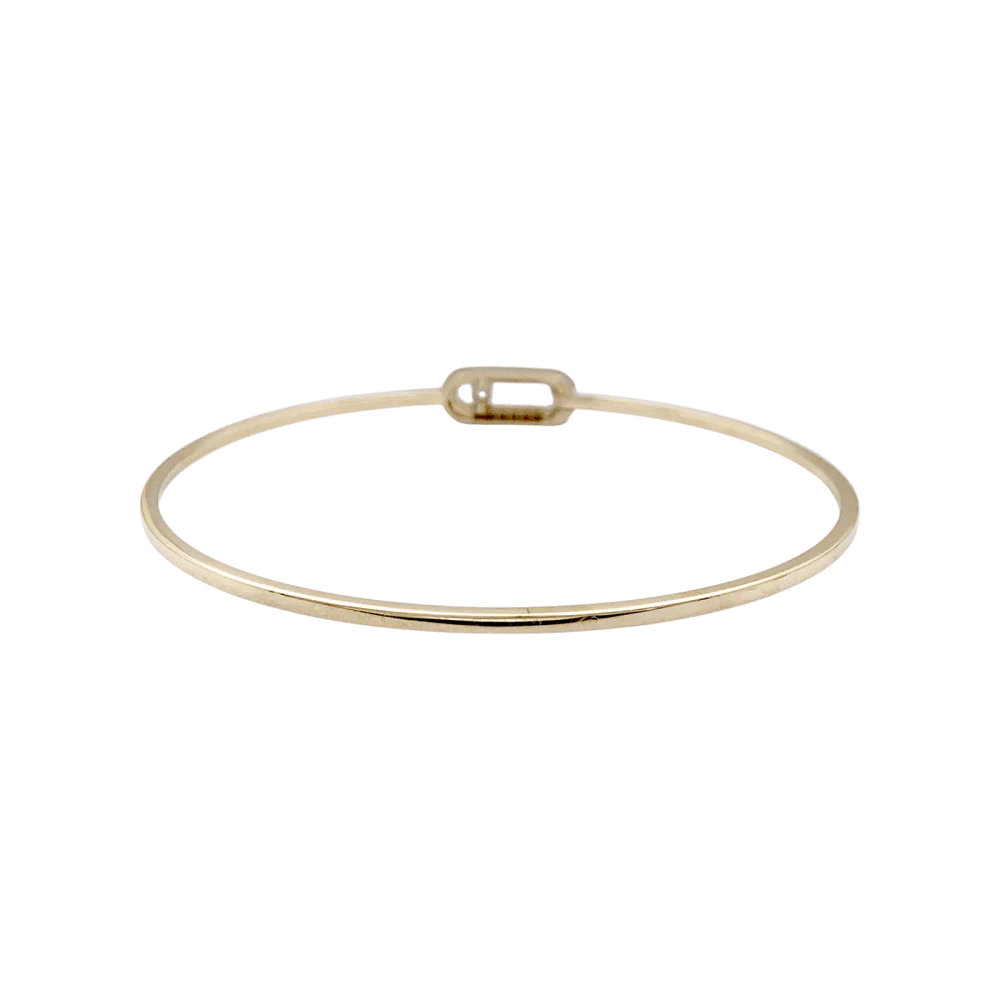 Bracelet Messika, "Jonc Flex Pavé Move Uno", or rose et diamants. - Image 3