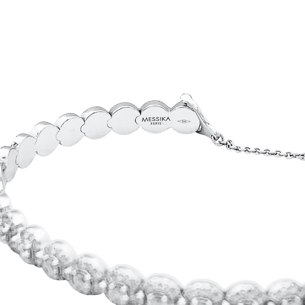 Bracelet Messika,"Joy Diamond Halo", diamants, or blanc. - Image 6