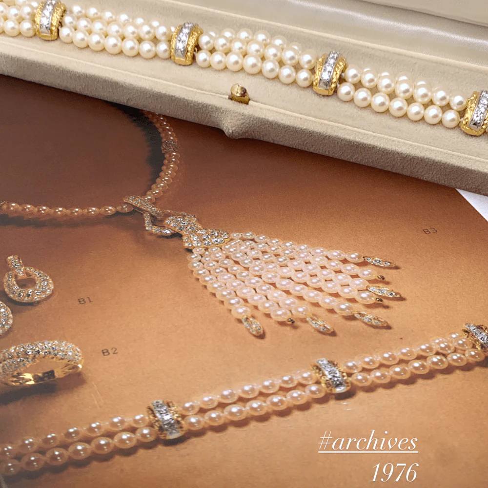 Bracelet Van Cleef & Arpels, deux ors, diamants, perles. - Image 6