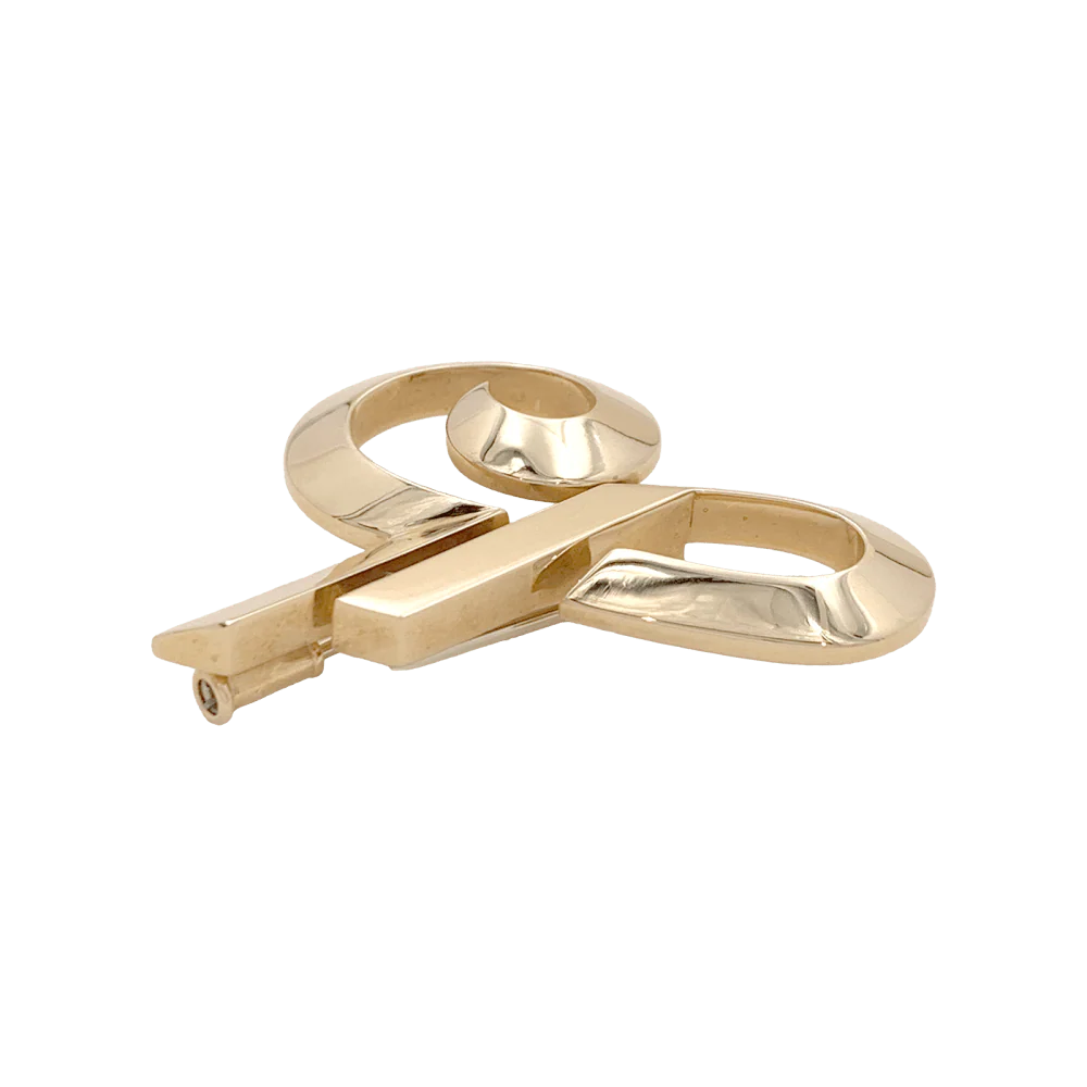 Broche Cartier, « Initiales », or jaune. - Image 3