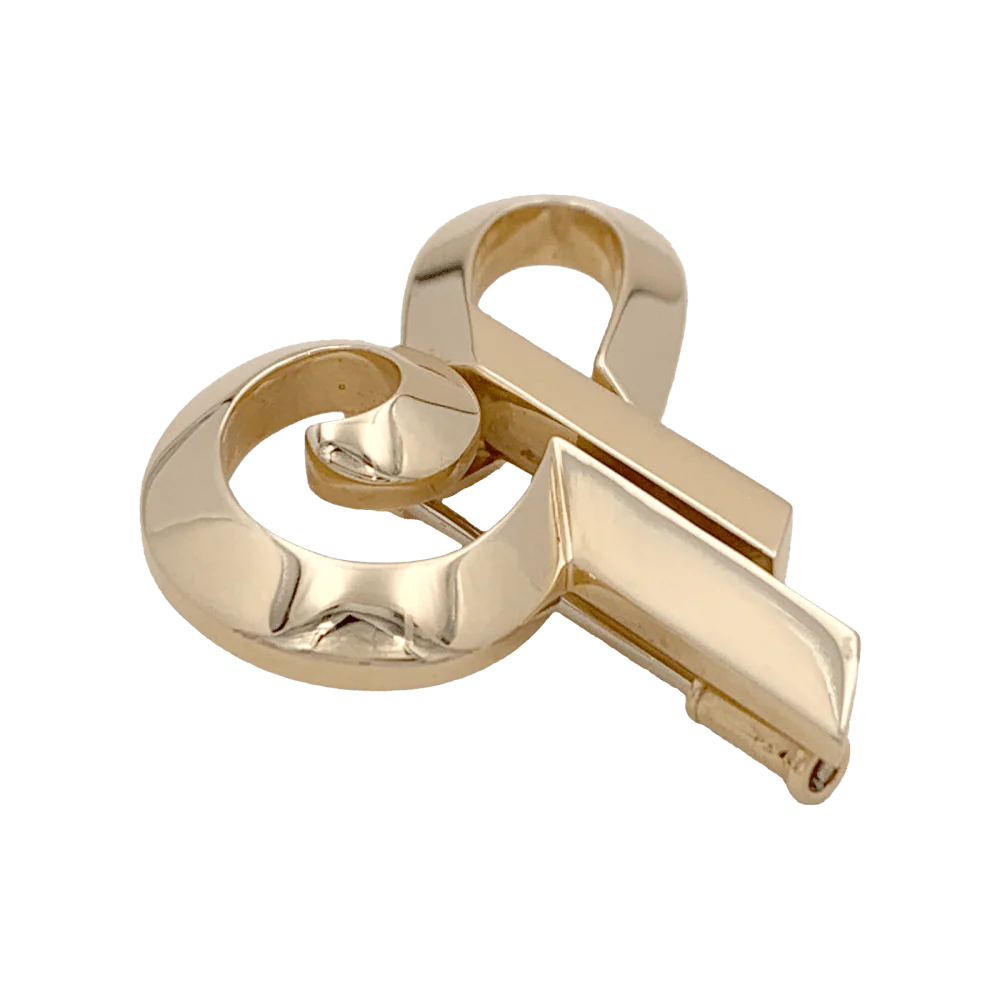 Broche Cartier, « Initiales », or jaune. - Image 4