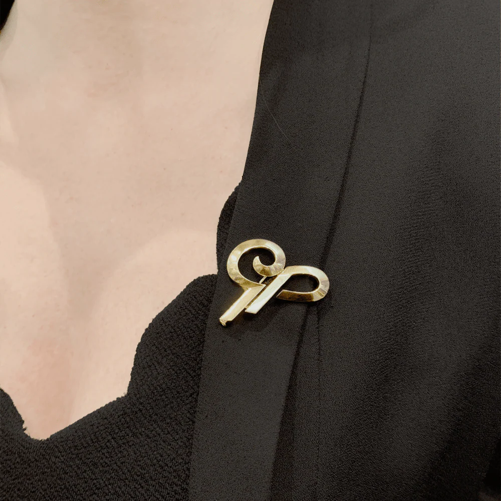 Broche Cartier, « Initiales », or jaune. - Image 6