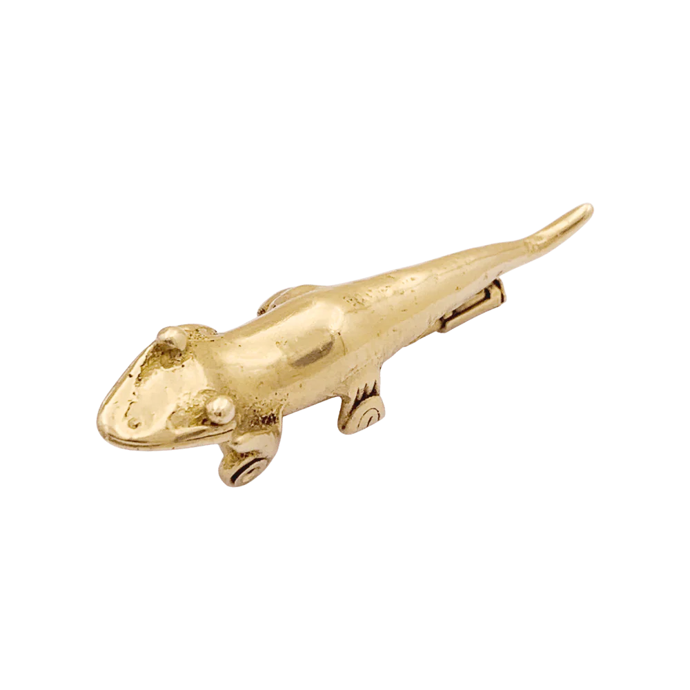 Broche, «Lézard », or jaune.