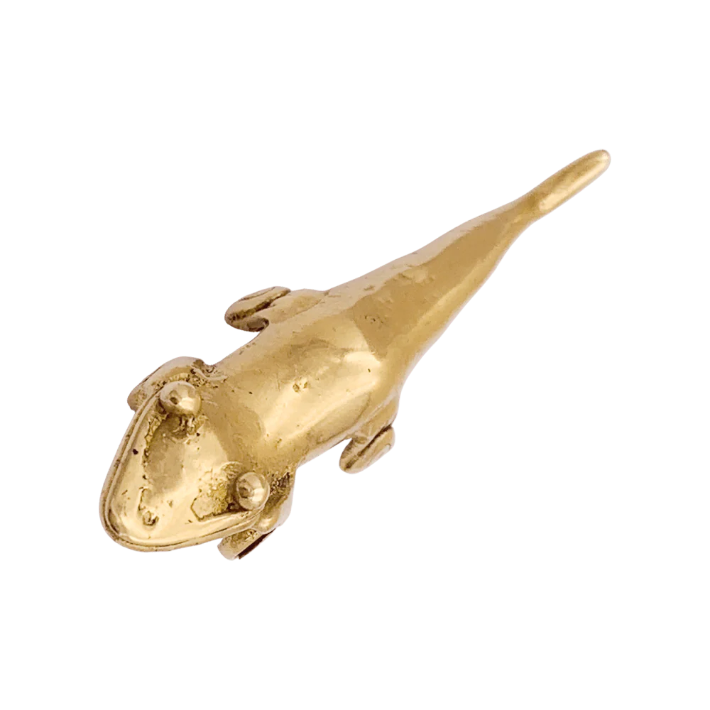 Broche, «Lézard », or jaune. - Image 5