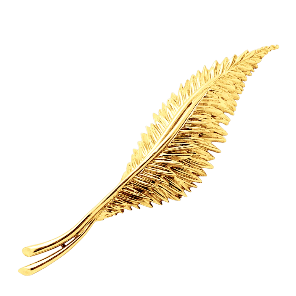 Broche Van Cleef & Arpels, "Plumes", or jaune.