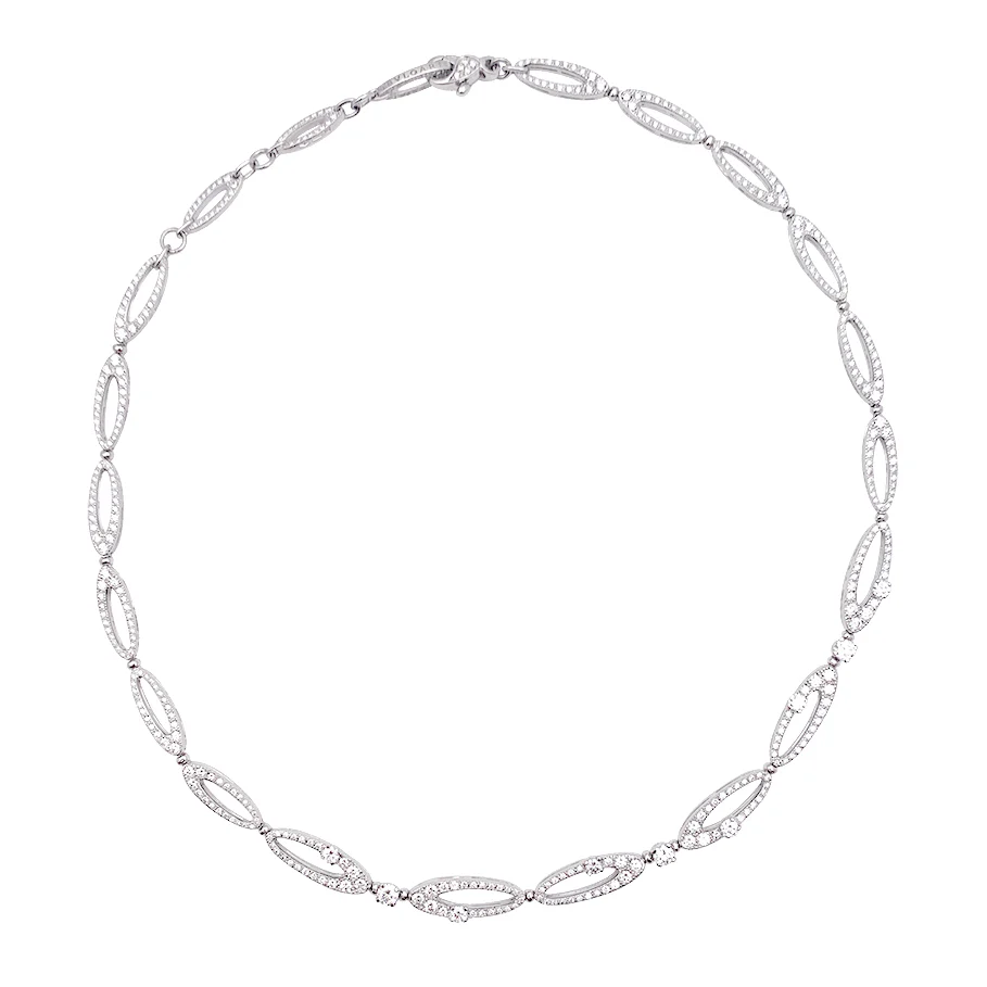 Collier Bulgari "Elisia", or blanc et diamants. - Image 3