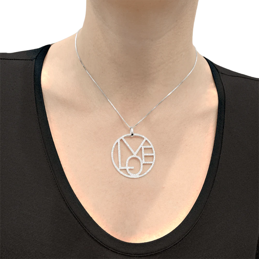 Collier Cada, "Love" or blanc et diamants. - Image 4