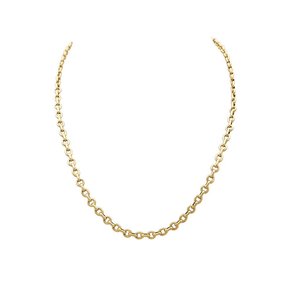 Collier Chaumet, or jaune.