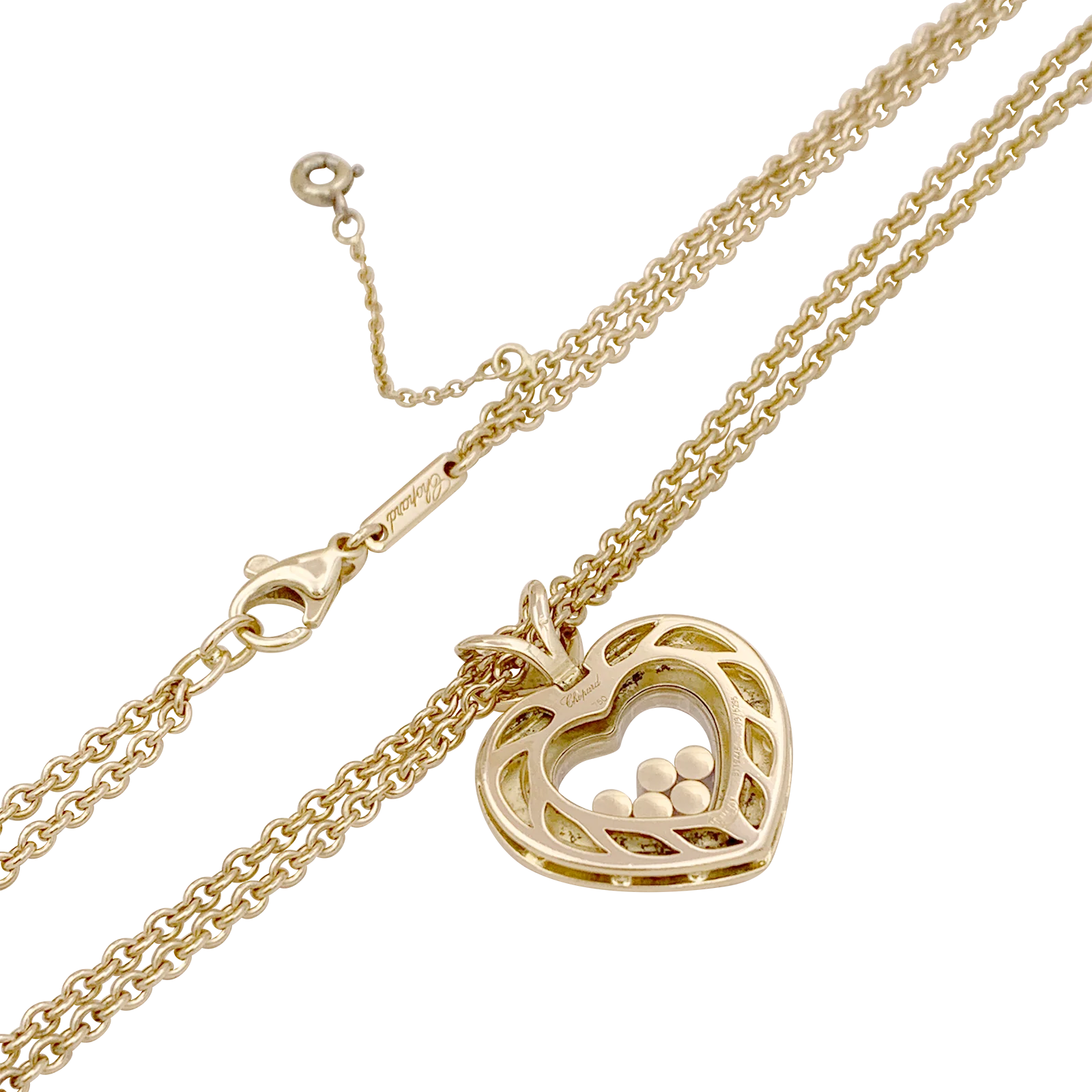 Collier Chopard "Happy Diamonds" or jaune, diamants. - Image 4
