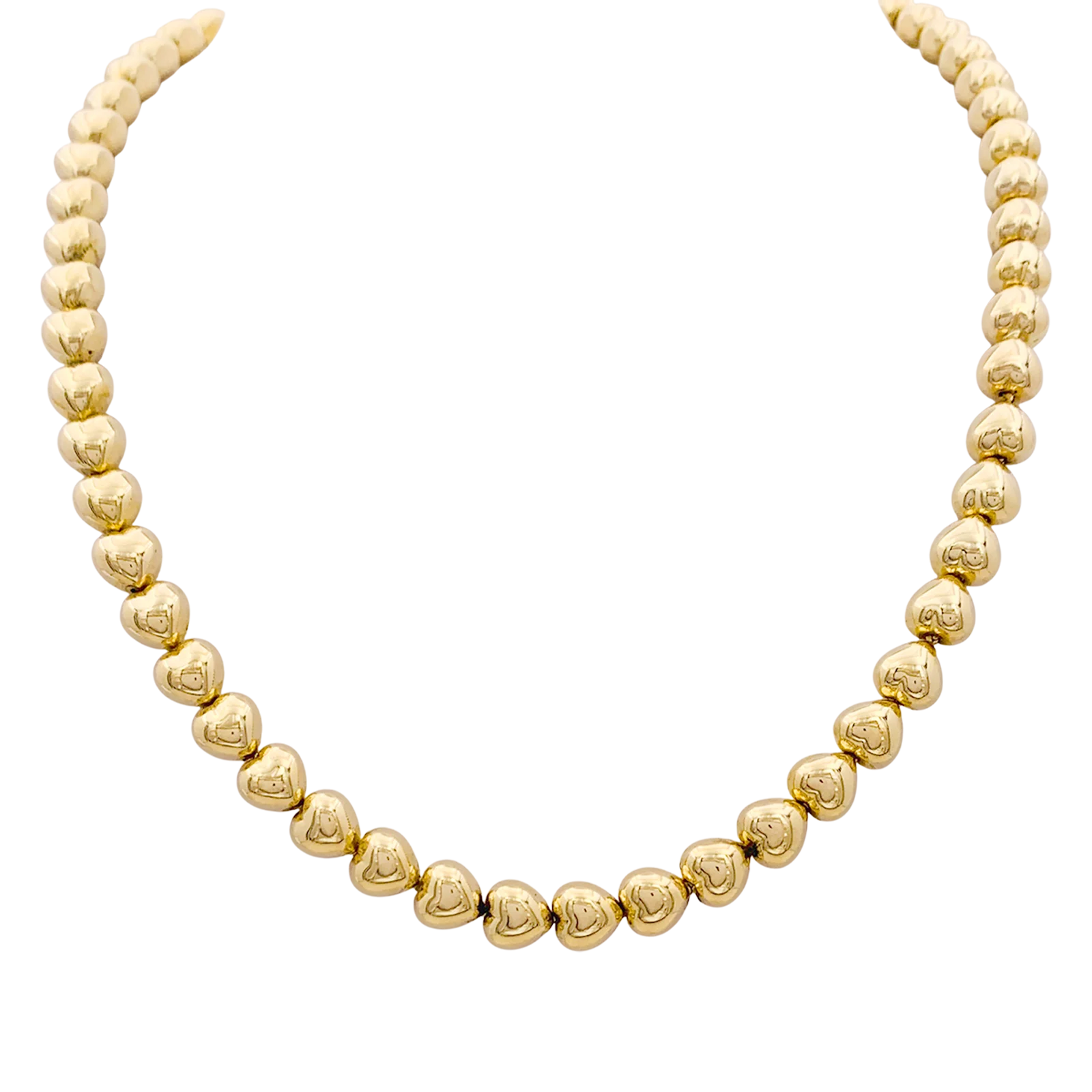 Collier « Cœurs » or jaune.