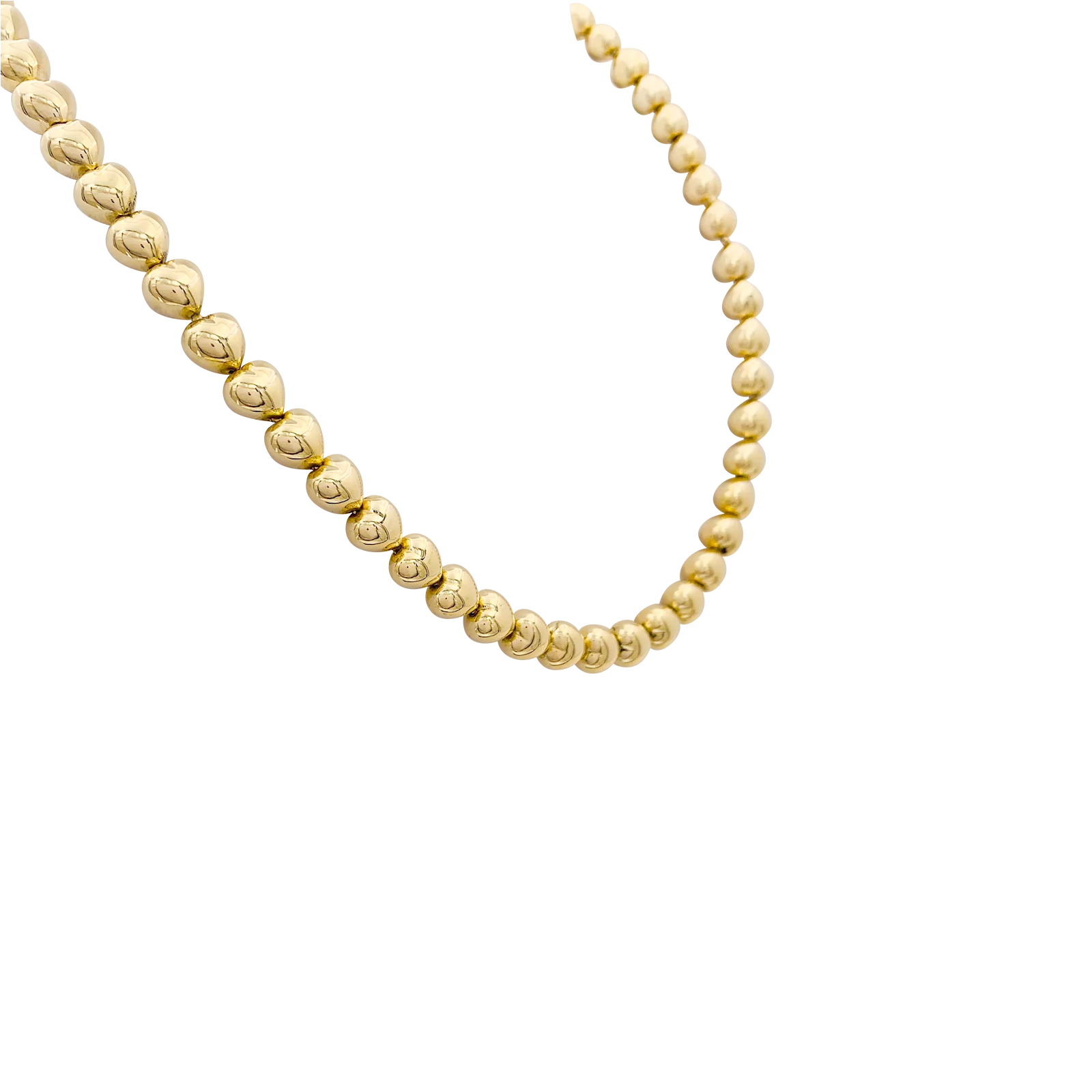 Collier « Cœurs » or jaune. - Image 2