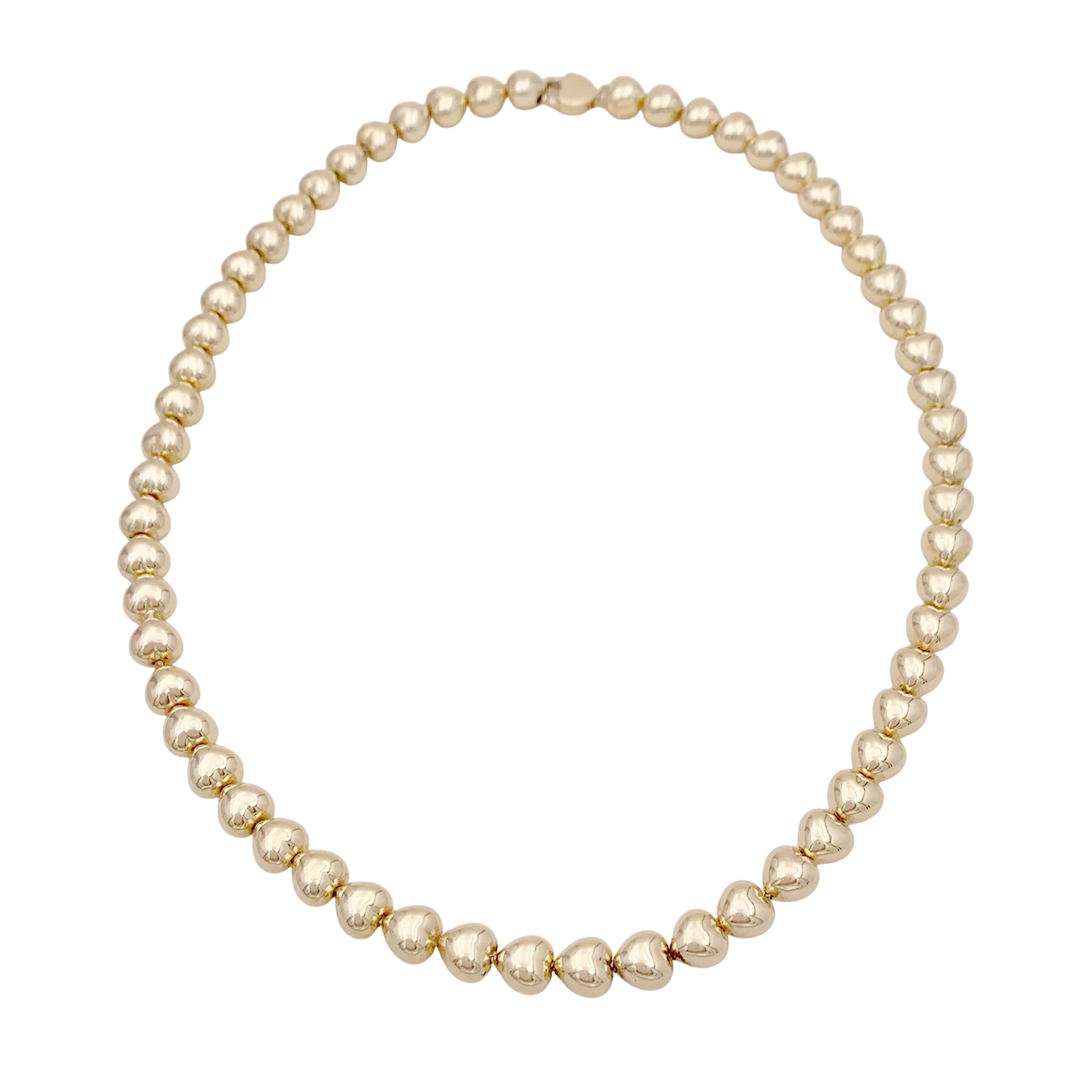Collier « Cœurs » or jaune. - Image 4
