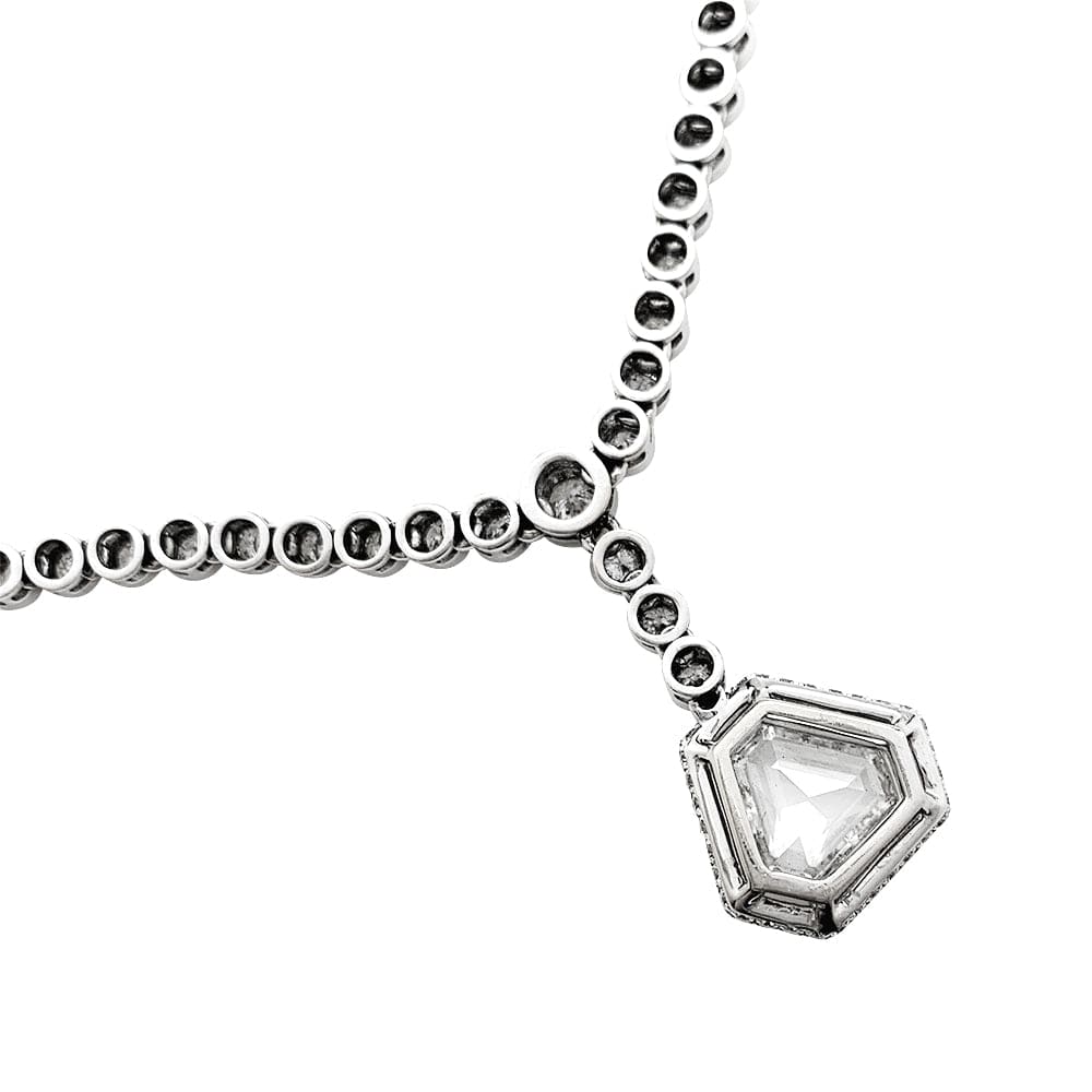 Collier cravate diamants. - Image 6
