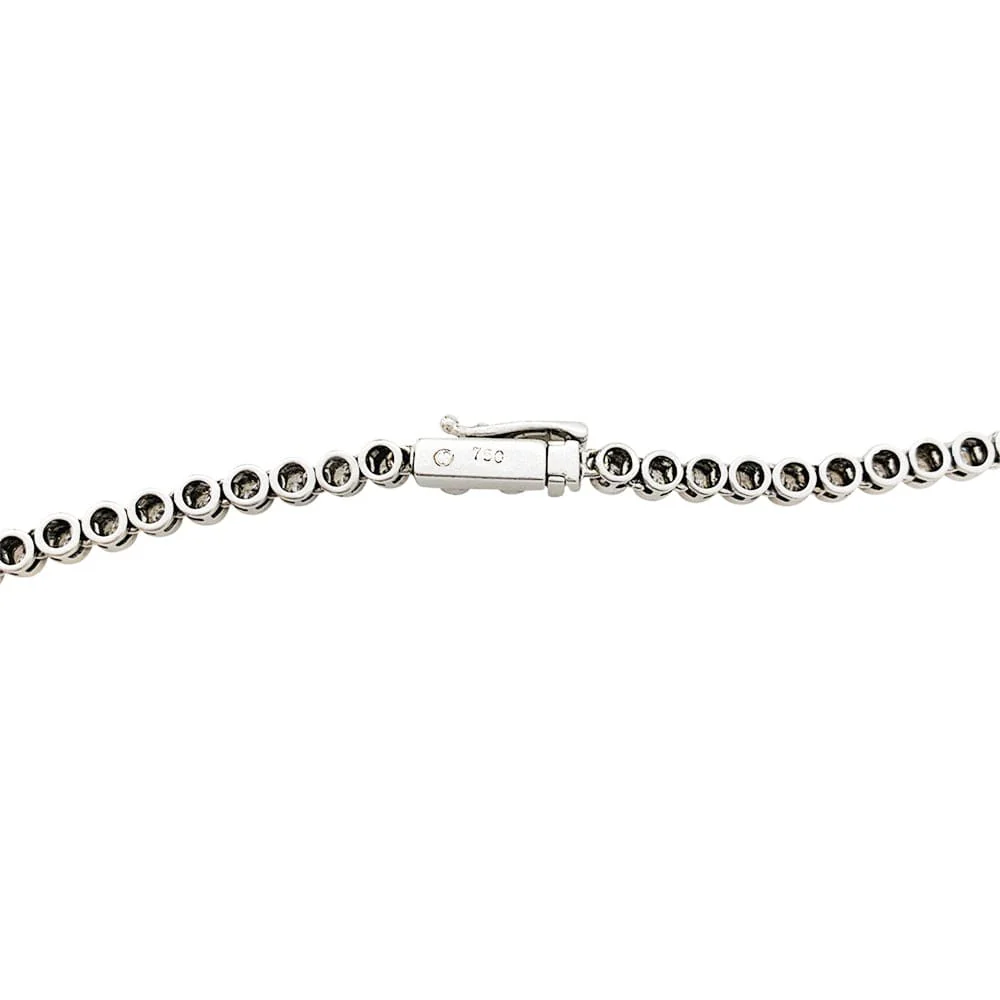 Collier cravate diamants. - Image 7