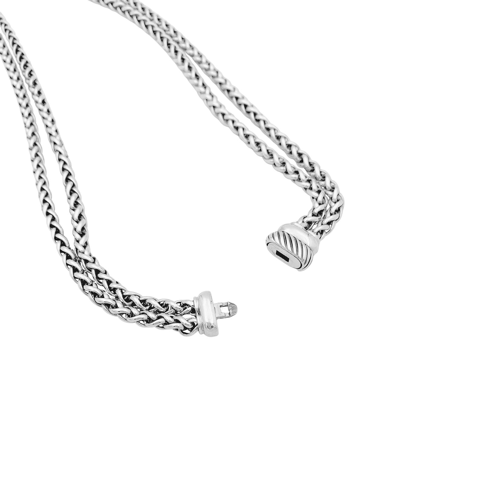 Collier David Yurman, "Grand Albion", argent, hématite, diamants. - Image 4