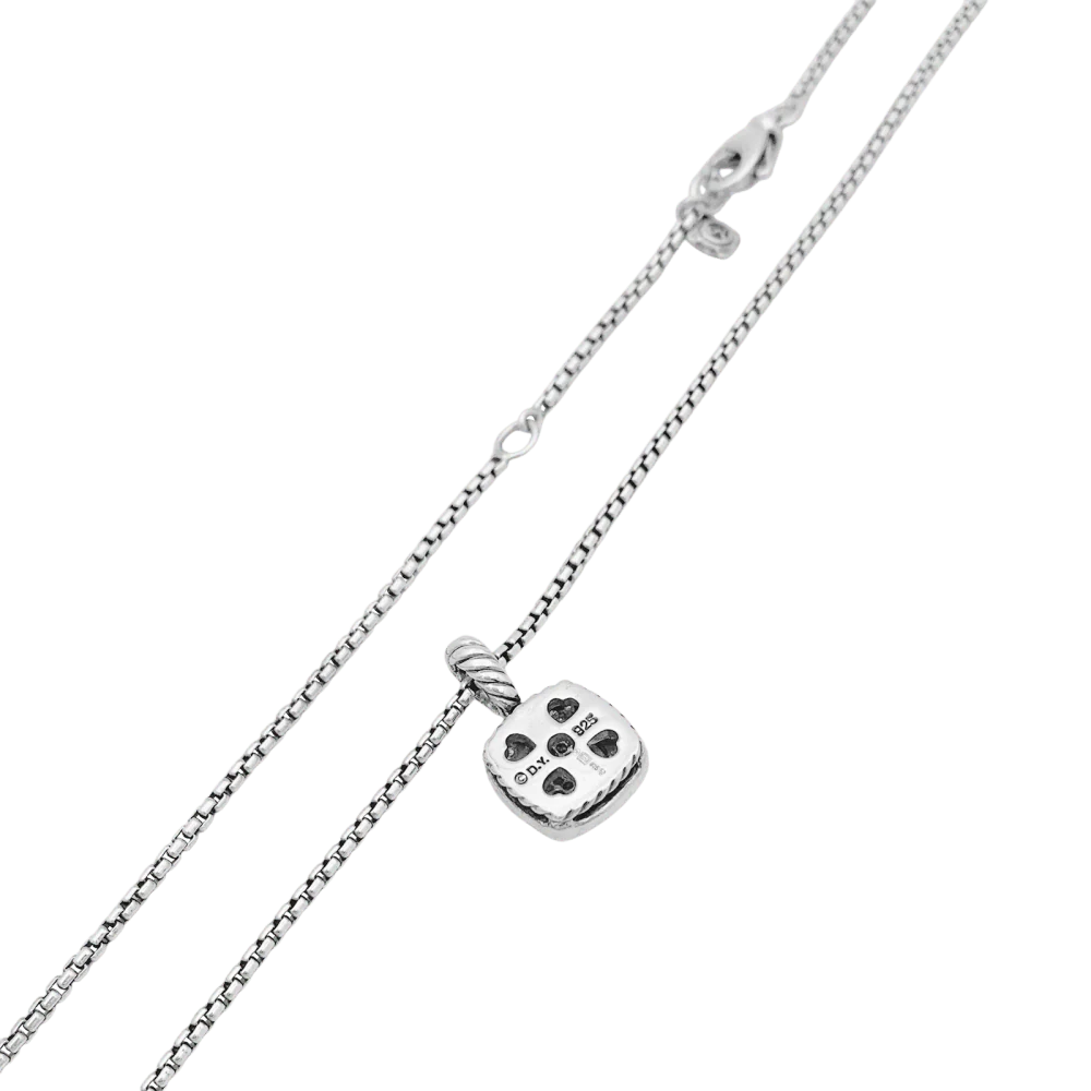Collier David Yurman, "Petite Albion", argent, diamants. - Image 4