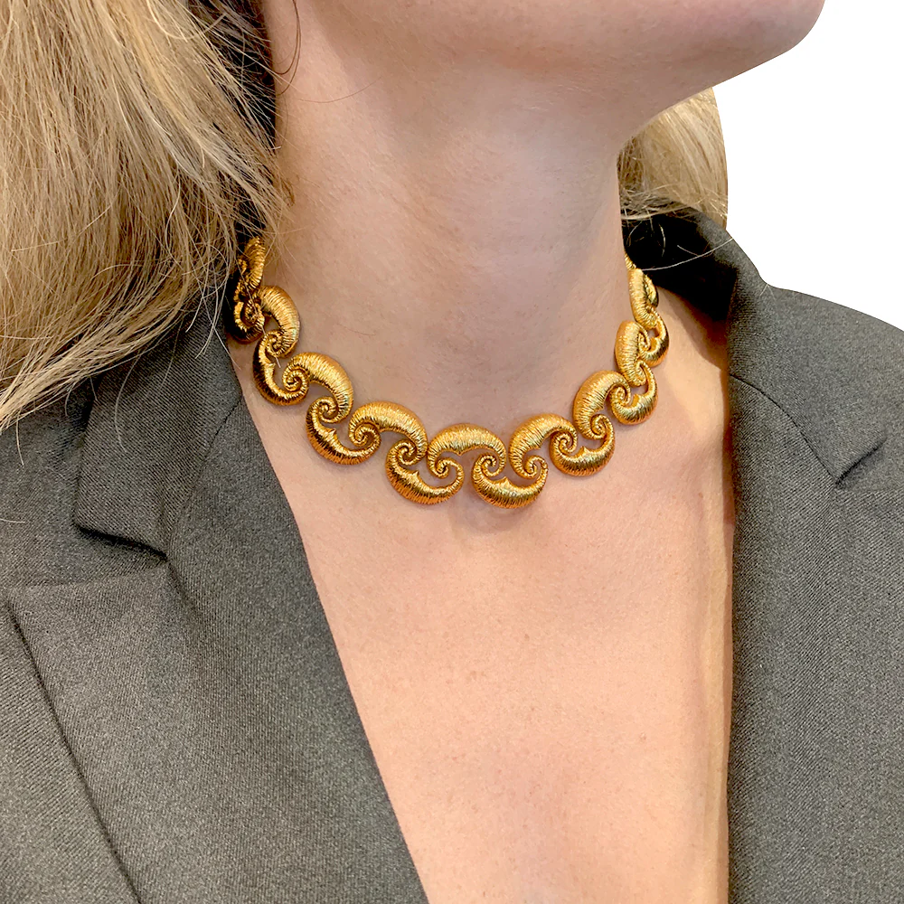 Collier en or jaune vintage. - Image 10