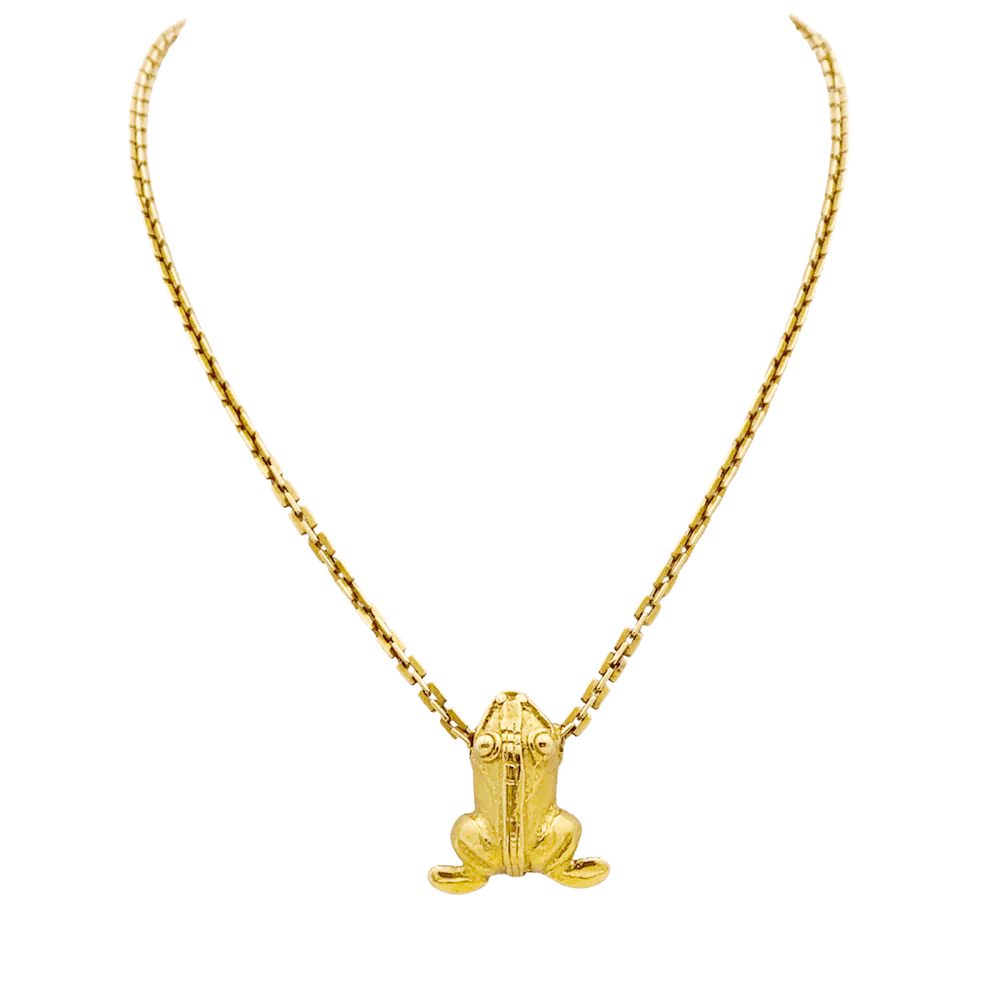 Collier « Grenouille », or jaune.