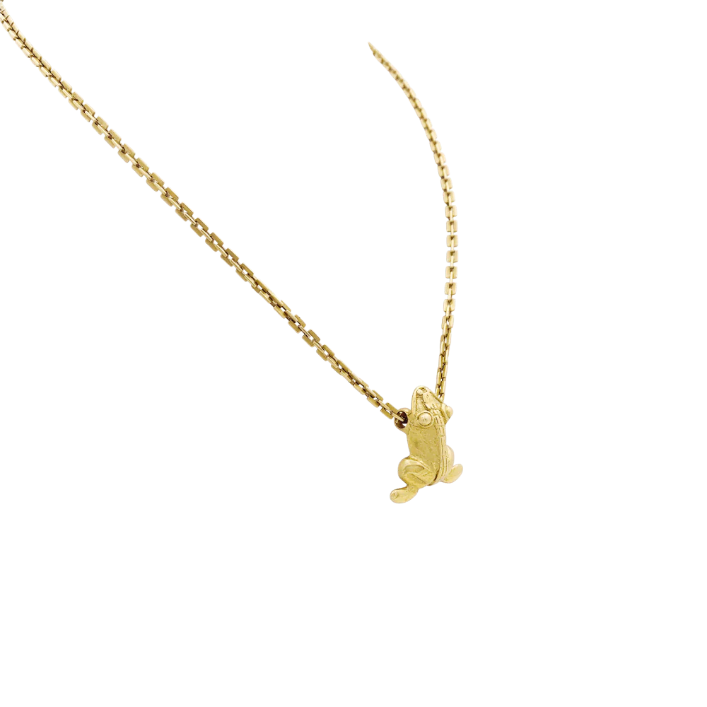 Collier « Grenouille », or jaune. - Image 2