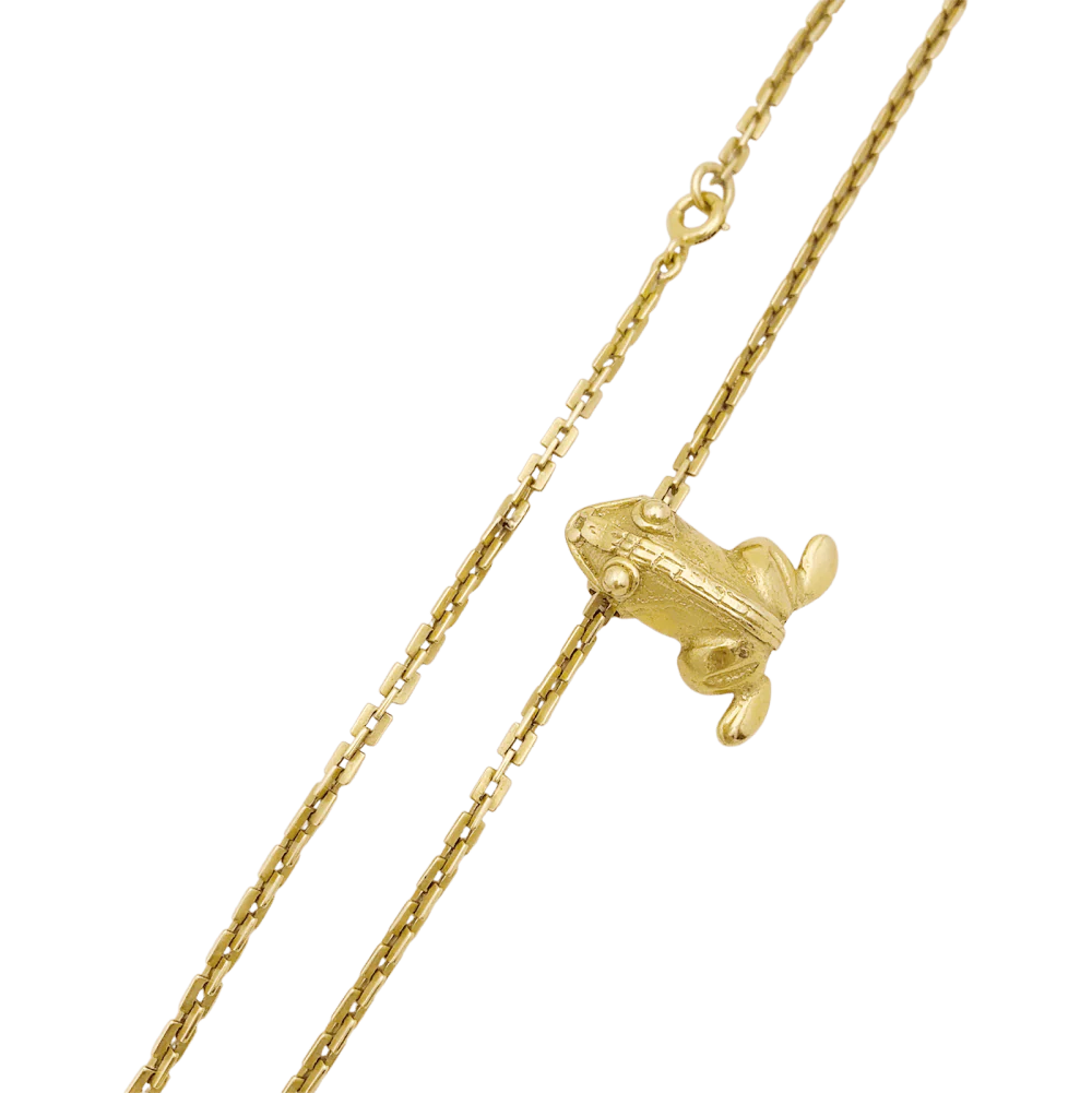 Collier « Grenouille », or jaune. - Image 3