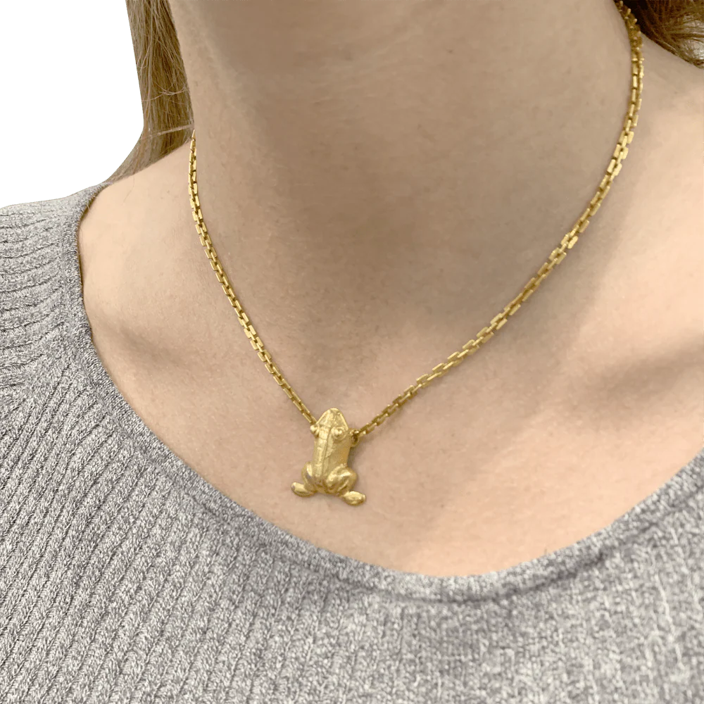 Collier « Grenouille », or jaune. - Image 4