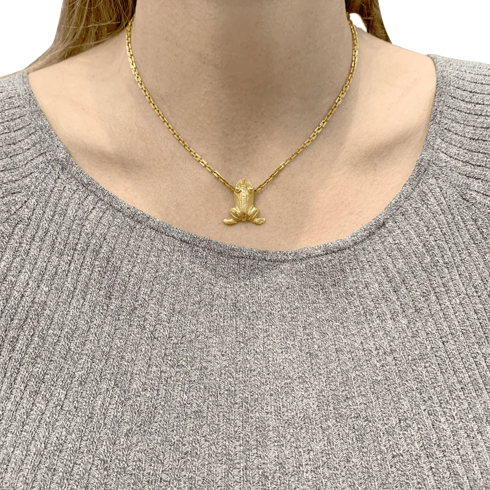 Collier « Grenouille », or jaune. - Image 5