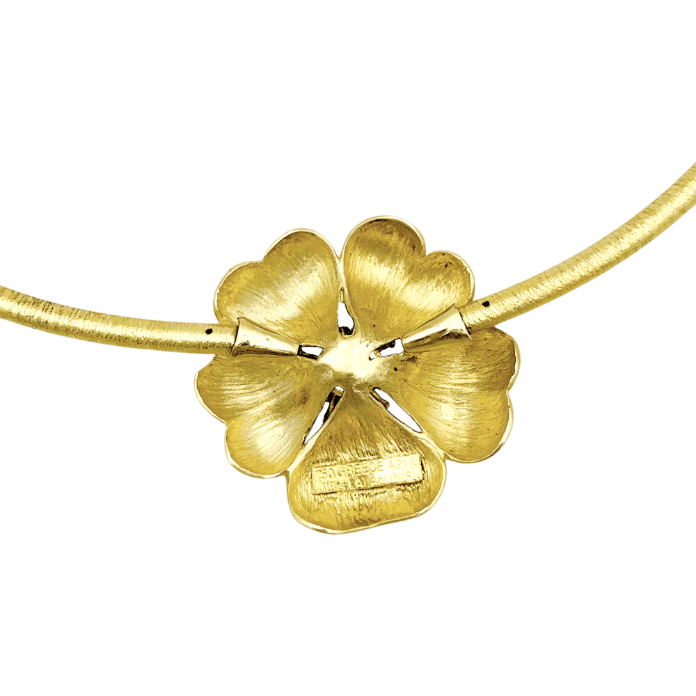 Collier Lalaounis "Fleur" en or jaune. - Image 4
