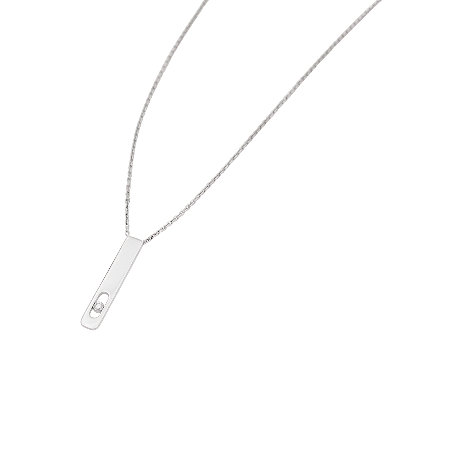 Collier Messika, "My First Diamond", or blanc, diamant. - Image 4